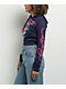 Ed Hardy Eagle Rose Navy Crop Zip Hoodie - Thumbnail image 3 of 4