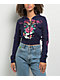 Ed Hardy Eagle Rose Navy Crop Zip Hoodie - Thumbnail image 1 of 4