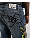 Ed Hardy Eagle Snake Slim Straight Y2K Med Blue Denim Jeans - Thumbnail image 3 of 6