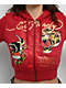 Ed Hardy Eagle Tiger Red Crop Zip Hoodie - Thumbnail image 3 of 9