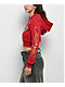 Ed Hardy Eagle Tiger Red Crop Zip Hoodie - Thumbnail image 7 of 9