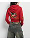 Ed Hardy Eagle Tiger Red Crop Zip Hoodie - Thumbnail image 2 of 9