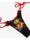 Ed Hardy Eternal Love Rhinestone Black High Leg Bikini Bottom - Thumbnail image 4 of 6