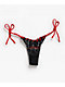 Ed Hardy Eternal Love Rhinestone Black High Leg Bikini Bottom - Thumbnail image 6 of 6