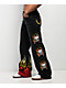 Ed Hardy Fire Skull Black Wide Leg Jeans - Thumbnail image 5 of 7