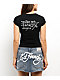 Ed Hardy Fire Tiger Rhinestone Black Cap Sleeve T-Shirt - Thumbnail image 2 of 4