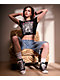 Ed Hardy Flame Cross Black Crop T-Shirt - Thumbnail image 4 of 8