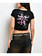Ed Hardy Flame Cross Black Crop T-Shirt - Thumbnail image 3 of 3
