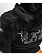 Ed Hardy Flame Cross Y2K Faux Fur Black Crop Zip Hoodie - Thumbnail image 5 of 7