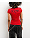 Ed Hardy Flame Rose Red T-Shirt - Thumbnail image 2 of 7