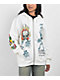 Ed Hardy Flame Skull Ivory Zip Hoodie - Thumbnail image 1 of 5
