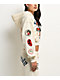 Ed Hardy Flames Cream Crop Zip Hoodie - Thumbnail image 6 of 7