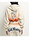 Ed Hardy Flames Cream Crop Zip Hoodie - Thumbnail image 2 of 7