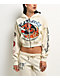 Ed Hardy Flames Cream Crop Zip Hoodie - Thumbnail image 1 of 7