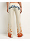 Ed Hardy Flames Cream Sweatpants - Thumbnail image 1 of 7