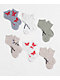 Ed Hardy Flaming Heart 6 Pack Ankle Socks - Thumbnail image 1 of 2