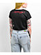 Ed Hardy Flaming Skull Black Crop T-Shirt - Thumbnail image 2 of 3