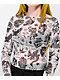 Ed Hardy Flashboard Grey Mesh Long Sleeve Crop T-Shirt - Thumbnail image 2 of 3