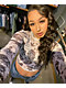 Ed Hardy Flashboard Grey Mesh Long Sleeve Crop T-Shirt - Thumbnail image 3 of 3