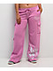 Ed Hardy Flower Skull Pink Cargo Sweatpants - Thumbnail image 7 of 8