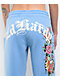 Ed Hardy Flower Skulls Powder Blue Sweatpants - Thumbnail image 3 of 9
