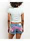 Ed Hardy Geisha Blue Crop T-Shirt - Thumbnail image 2 of 5