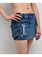 Ed Hardy Heart Dagger Light Wash Denim Cargo Mini Skirt - Thumbnail image 4 of 4