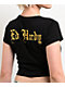 Ed Hardy Heart Flame Rhinestone Black Crop T-Shirt - Thumbnail image 5 of 5