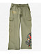 Ed Hardy Hello Sailor Green Cargo Sweatpants - Thumbnail image 1 of 4