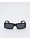 Ed Hardy Hokusai Black Rectangle Sunglasses - Thumbnail image 2 of 5