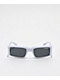 Ed Hardy Hokusai White Rectangle Sunglasses - Thumbnail image 2 of 3