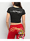Ed Hardy Honor Heart Charcoal Crop T-Shirt - Thumbnail image 2 of 3