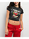 Ed Hardy Honor Heart Charcoal Crop T-Shirt - Thumbnail image 1 of 3