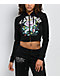 Ed Hardy Ice Flower Sunfade Black Zip Hoodie - Thumbnail image 1 of 4