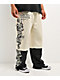 Ed Hardy Japan Dragon Ivory & Black Sweatpants - Thumbnail image 1 of 6
