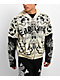 Ed Hardy Japan Lion 2fer Ivory & Black Boxy Zip Hoodie - Thumbnail image 1 of 6
