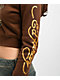 Ed Hardy Koi Fish Cocoa Crop Zip Hoodie - Thumbnail image 4 of 6