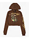 Ed Hardy Koi Fish Cocoa Crop Zip Hoodie - Thumbnail image 5 of 6