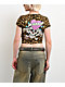 Ed Hardy LKS Pink Skull Leopard Crop T-Shirt - Thumbnail image 1 of 3