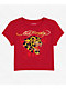 Ed Hardy Leopard Cherry Red Crop T-Shirt - Thumbnail image 4 of 6