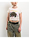 Ed Hardy Leopard Panther Rhinestone Ivory Crop T-Shirt - Thumbnail image 1 of 4
