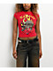 Ed Hardy Leopard Rhinestone Cherry Crop T-Shirt - Thumbnail image 1 of 4