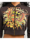 Ed Hardy Love Kills Slowly Espresso Brown Crop Zip Hoodie - Thumbnail image 3 of 6