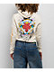 Ed Hardy Love Kills Slowly Heart Ivory Crop Zip Hoodie - Thumbnail image 2 of 5