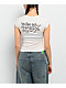 Ed Hardy Love Kills Slowly Heart Rhinestone Ivory Cap Sleeve T-Shirt - Thumbnail image 2 of 4