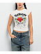 Ed Hardy Love Kills Slowly Heart Rhinestone Ivory Cap Sleeve T-Shirt - Thumbnail image 1 of 4