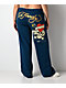 Ed Hardy Love Kills Slowly Sapphire Blue Wide Leg Sweatpants - Thumbnail image 3 of 7