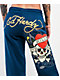Ed Hardy Love Kills Slowly Sapphire Blue Wide Leg Sweatpants - Thumbnail image 5 of 7