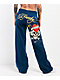Ed Hardy Love Kills Slowly Sapphire Blue Wide Leg Sweatpants - Thumbnail image 1 of 7