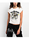Ed Hardy Love Kills Slowly Skull Ivory Crop T-Shirt - Thumbnail image 1 of 5